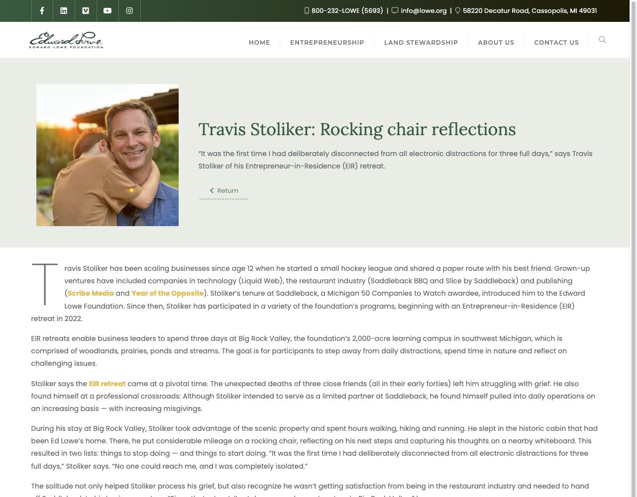 Travis Stoliker: Rocking Chair Reflections