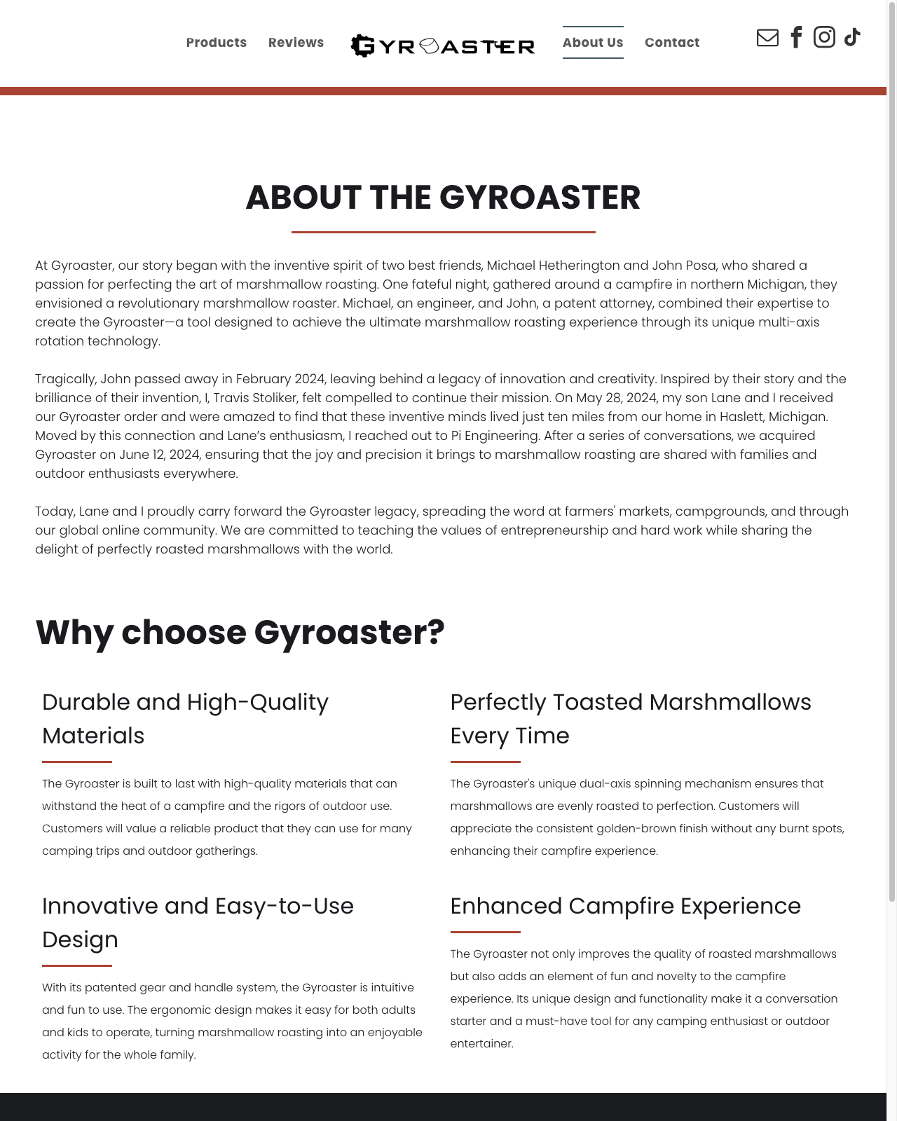 Travis Stoliker Acquires Gyroaster — The World's Best Marshmallow Roaster