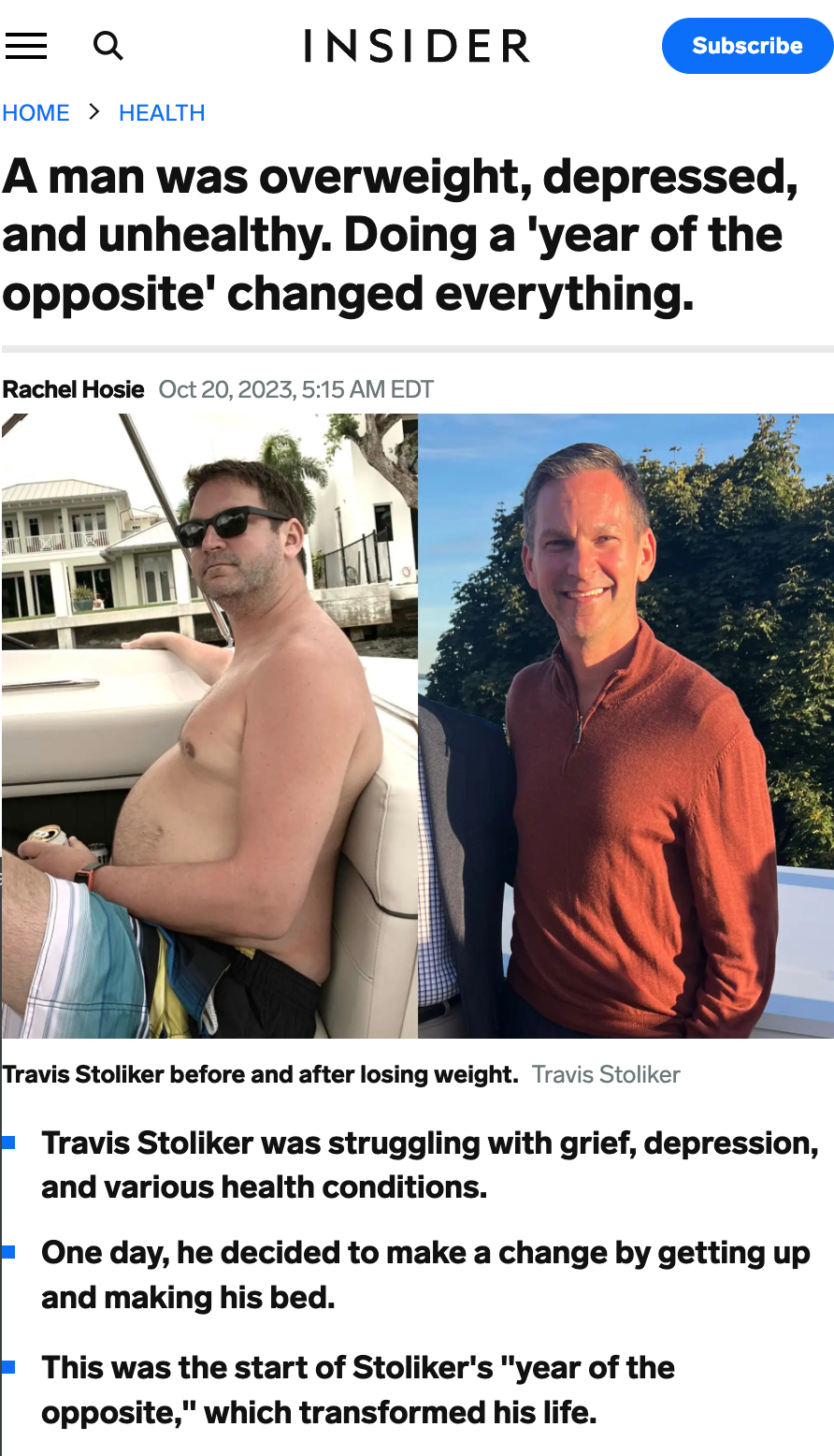 Business Insider feature on Travis Stoliker